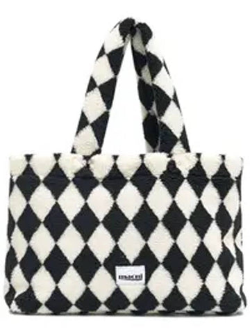 Harley Quinn Checker Shoulder Bag Black - MACNI - BALAAN 1