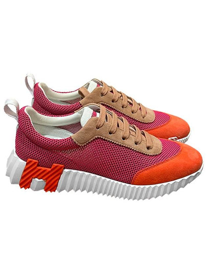 Bouncing Mesh Low Top Sneakers Rose - HERMES - BALAAN 2