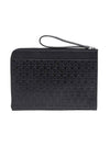 Embossed Gancini Clutch Bag Black - SALVATORE FERRAGAMO - BALAAN 1