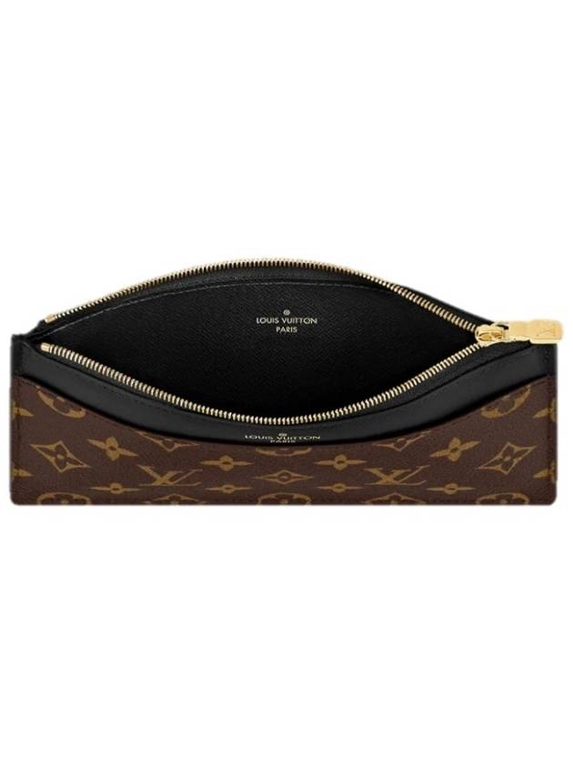 Slim Monogram Card Wallet Brown - LOUIS VUITTON - BALAAN 3