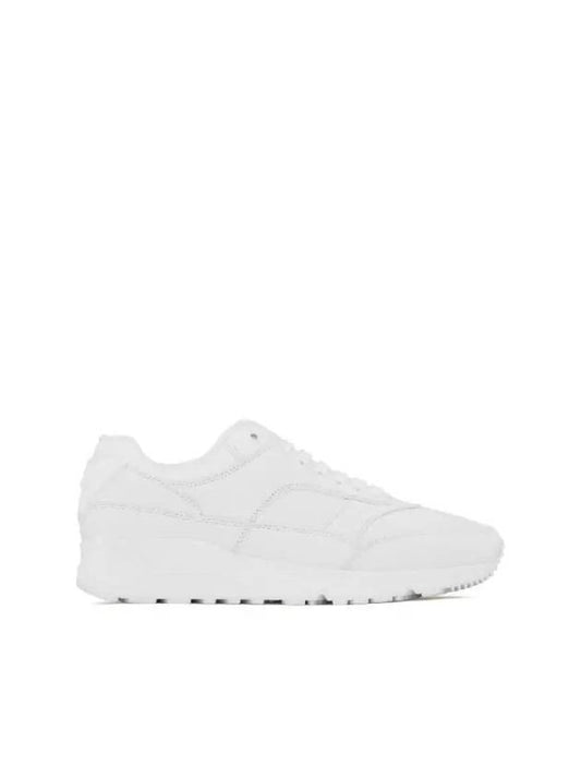 Bump Leather Low Top Sneakers White - SAINT LAURENT - BALAAN 2