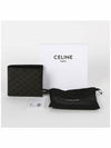 Triomphe Canvas Coin Half Wallet Black - CELINE - BALAAN 7