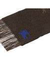 Check EKD Embroidered Reversible Cashmere Scarf Snug - BURBERRY - BALAAN 7