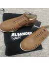 Navy Laser Cut Derby Shoes - JIL SANDER - BALAAN 5