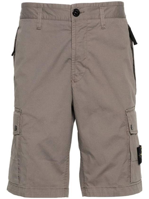 Wappen Cargo Bermuda Shorts Dove Grey - STONE ISLAND - BALAAN 1