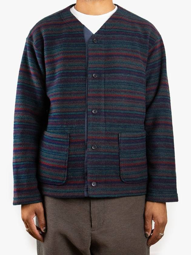 Fair Isle Striped Knit Cardigan A - ENGINEERED GARMENTS - BALAAN 3