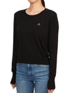 ORB Embroid Logo Knit Top Black - VIVIENNE WESTWOOD - BALAAN 3