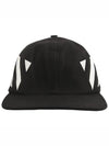 four star printing ball cap black - OFF WHITE - BALAAN 5