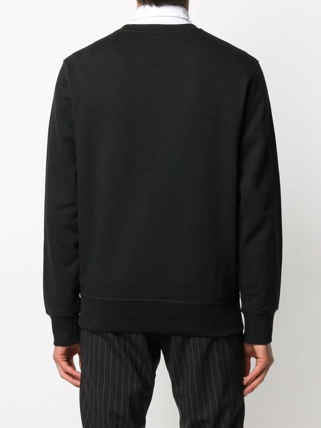 Men's Floral Embroidery Sweatshirt Black - ALEXANDER MCQUEEN - BALAAN 6