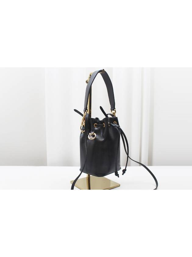 Montresor Mini Leather Bucket Bag Black 8BS010 - FENDI - BALAAN 3