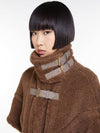 RODANO4 Rodano buckle point teddy bear alpaca short vest jacket 003 marron brown - MAX MARA - BALAAN 4