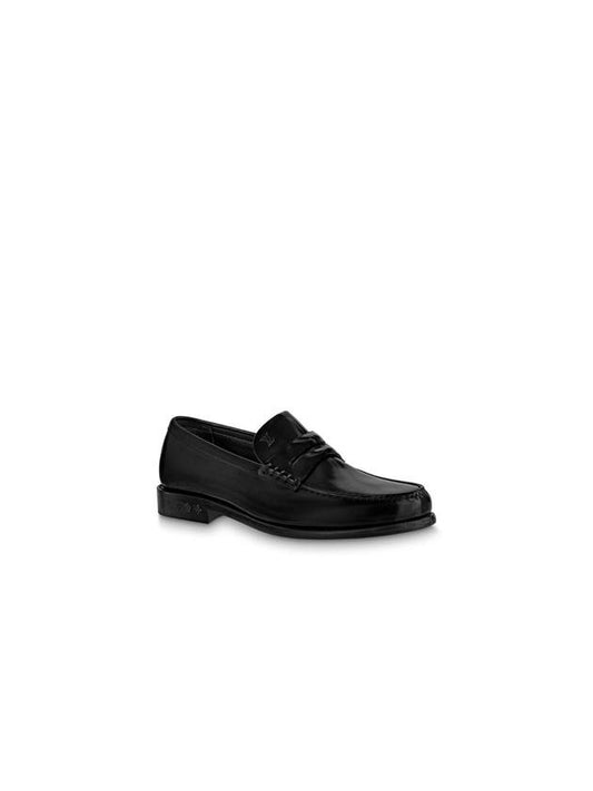 Louis Calf Leather Loafers Black - LOUIS VUITTON - BALAAN 1