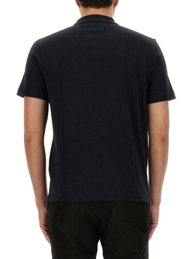 Bronn Cotton Short Sleeve Polo Shirt Navy - THEORY - BALAAN 4