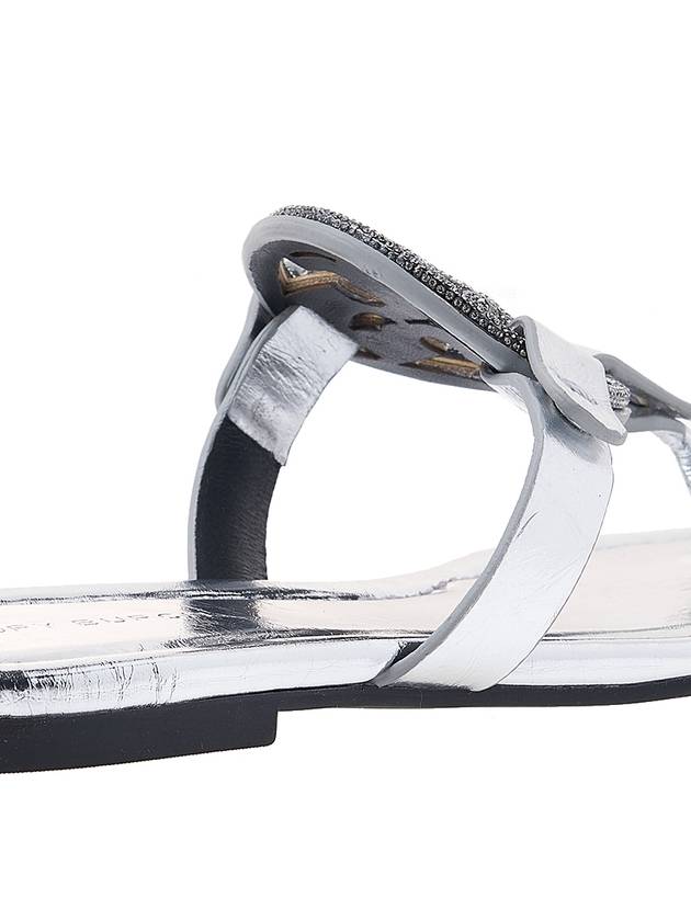 Women's Miller Flip Flops Silver - TORY BURCH - BALAAN 11