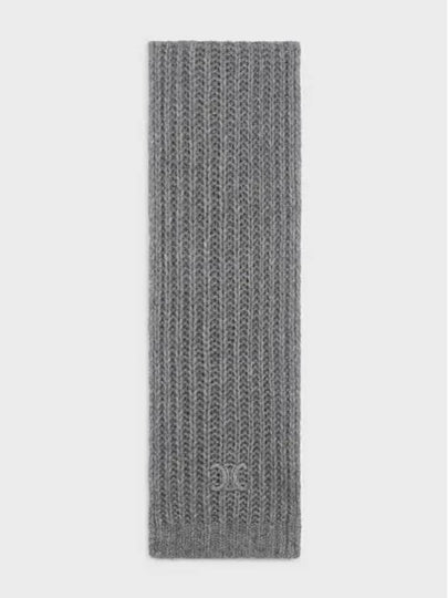 Triomphe Embroidered Muffler Grey - CELINE - BALAAN 2