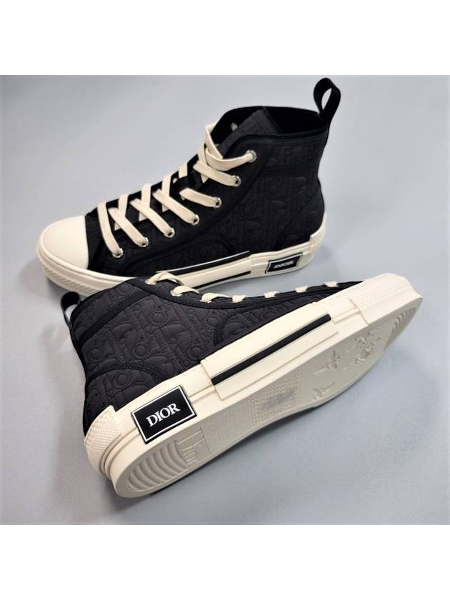 B23 Oblique Kumo High Top Sneakers Black - DIOR - BALAAN 7