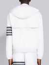 Diagonal armband hooded zip up jacket - THOM BROWNE - BALAAN 4