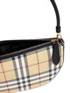 Vintage Check Leather Olympia Shoulder Bag Archive Beige - BURBERRY - BALAAN 5