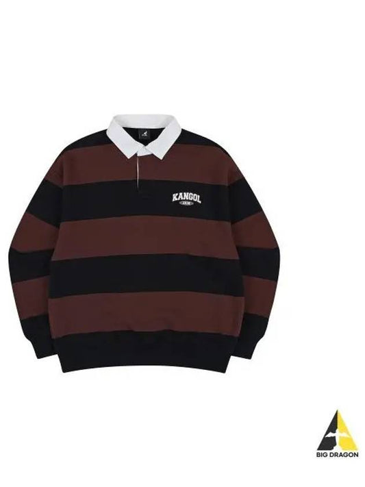 College Rugby Sweatshirt 1759 Brown - KANGOL - BALAAN 1