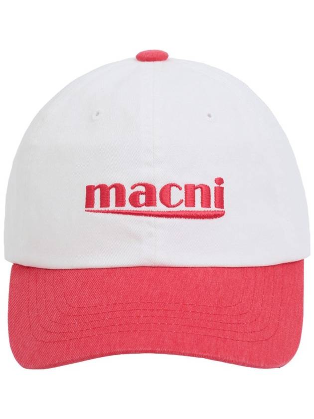 SIGNATURE LOGO MIX BALL CAP CORAL - MACNI - BALAAN 1