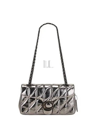 Tabby 26 Quiting Shoulder Bag Silver - COACH - BALAAN 2