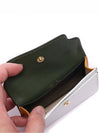 Logo Color Block Saffiano Card Wallet Green - MARNI - BALAAN 7