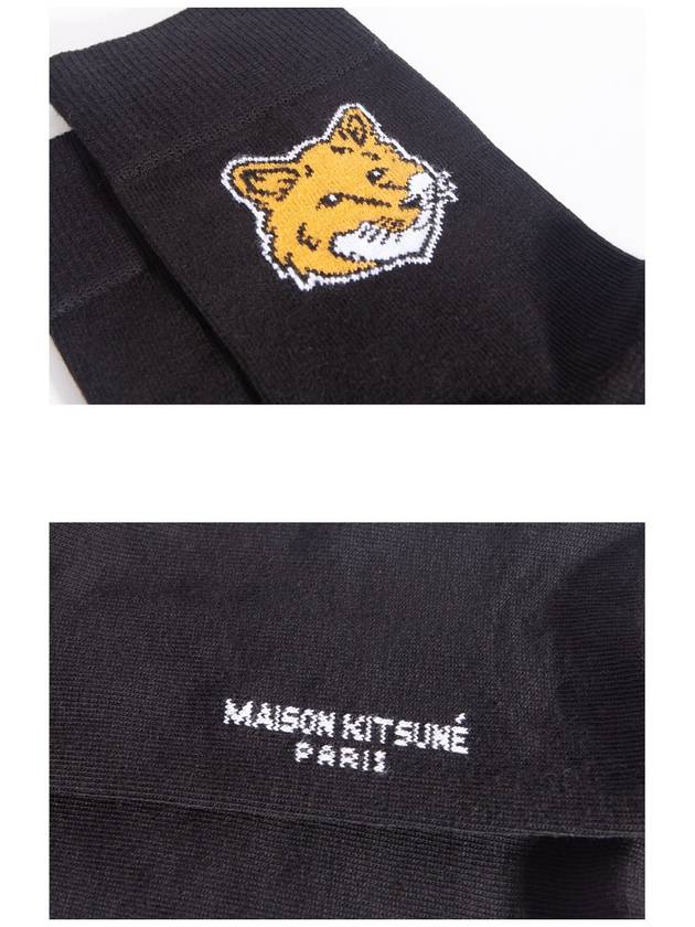 Fox Head Socks Black - MAISON KITSUNE - BALAAN 8