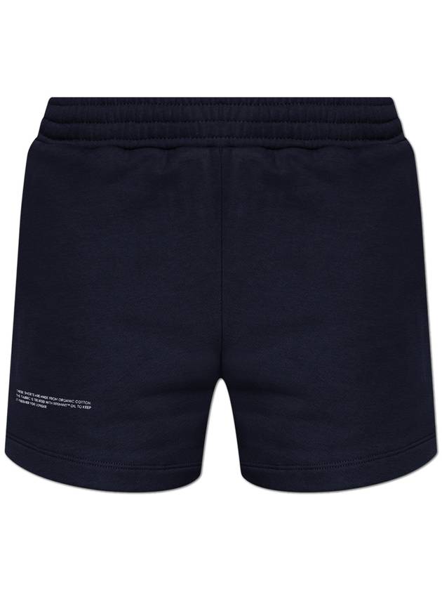 Pangaia Logo Shorts, Unisex, Navy Blue - PANGAIA - BALAAN 1