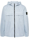 Wappen Old Effect Hooded Jacket Light Blue - STONE ISLAND - BALAAN 3