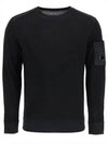 Merino Wool Plain Knit Top Black - CP COMPANY - BALAAN 2