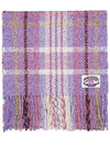 Check Print Wool Scarf Purple - ACNE STUDIOS - BALAAN 2