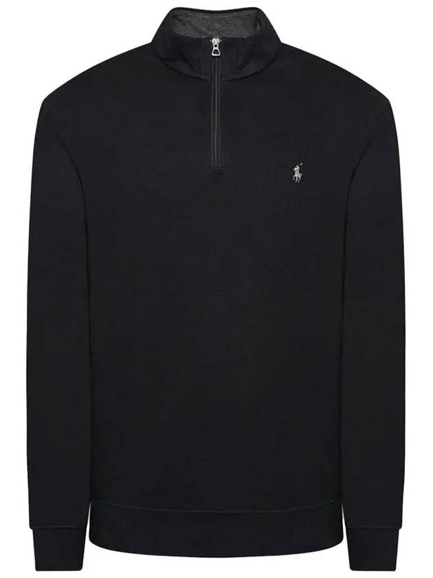 Logo Half Zip-up Sweatshirt Black - POLO RALPH LAUREN - BALAAN 2