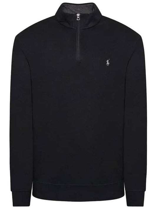 Logo Half Zip-up Sweatshirt Black - POLO RALPH LAUREN - BALAAN 2