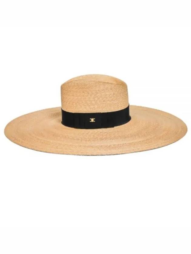 Triomphe Wide-Brimmed Hat Natural Black - CELINE - BALAAN 2