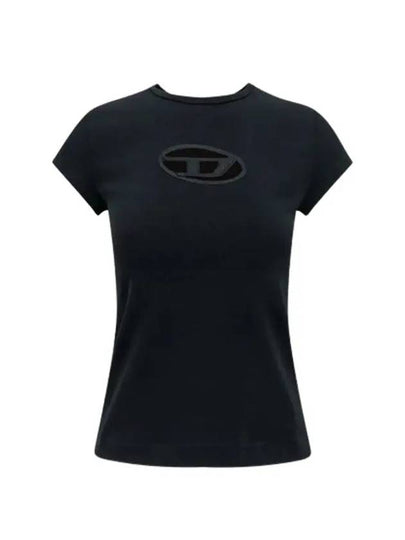 T Angie Peekaboo Logo Short Sleeve T-Shirt Black - DIESEL - BALAAN 2