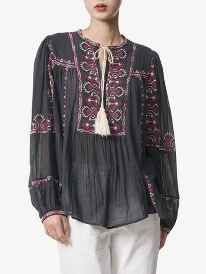 Kiledia Embroidery Blouse Black - ISABEL MARANT - BALAAN 2