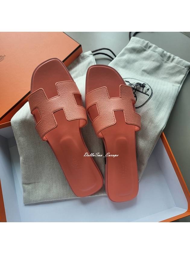 Oran Sandals Slippers Orange Joy - HERMES - BALAAN.