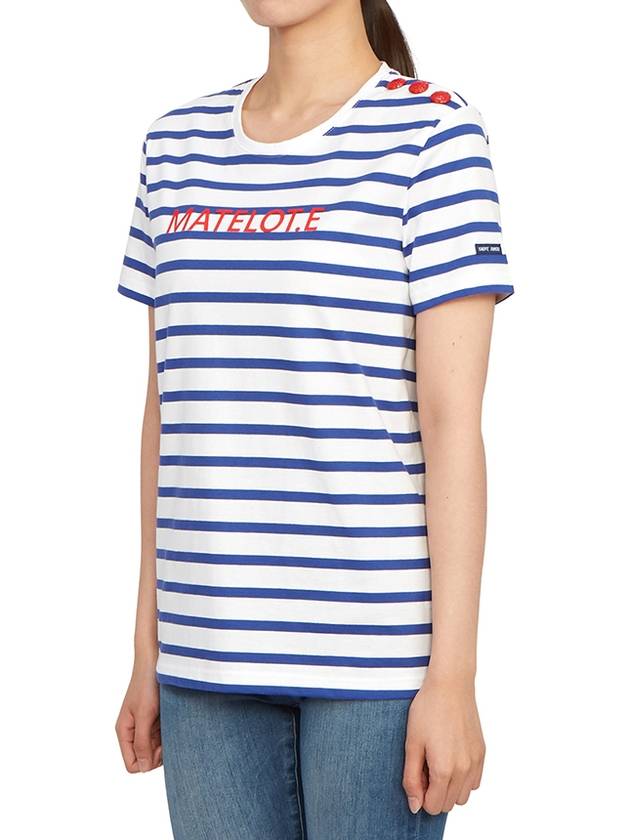 Cauville Striped Short Sleeve T-Shirt - SAINT JAMES - BALAAN 3