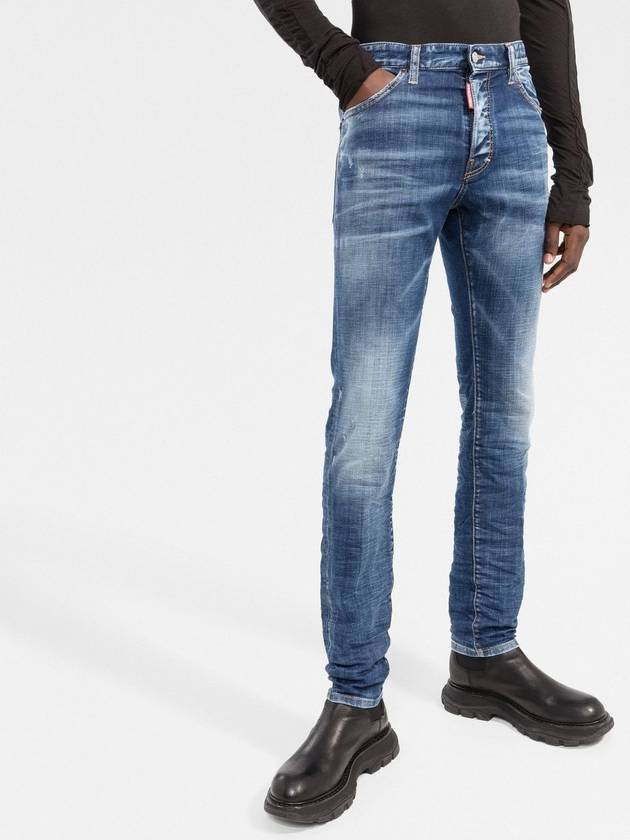 Men's Cat Washing Cool Guy Straight Jeans - DSQUARED2 - BALAAN.