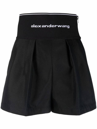 Safari Shorts in Cotton Tailoring Black - ALEXANDER WANG - BALAAN 2