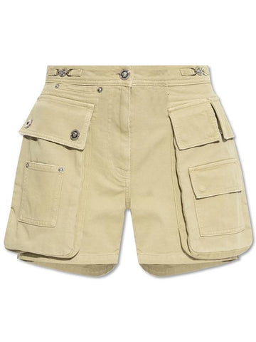 Versace Cargo-style Shorts, Women's, Beige - VERSACE - BALAAN 1