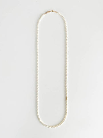 Sea Rock Stella Long Pearl Necklace White - ELYONA - BALAAN 1