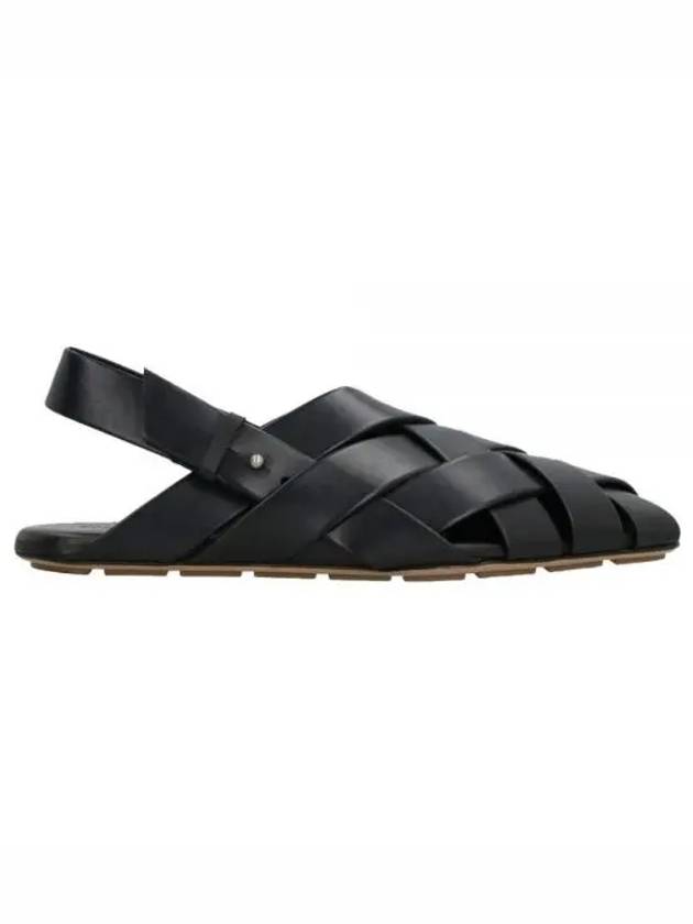 Alfie Intrecciato Leather Mule Sandals Black - BOTTEGA VENETA - BALAAN 2