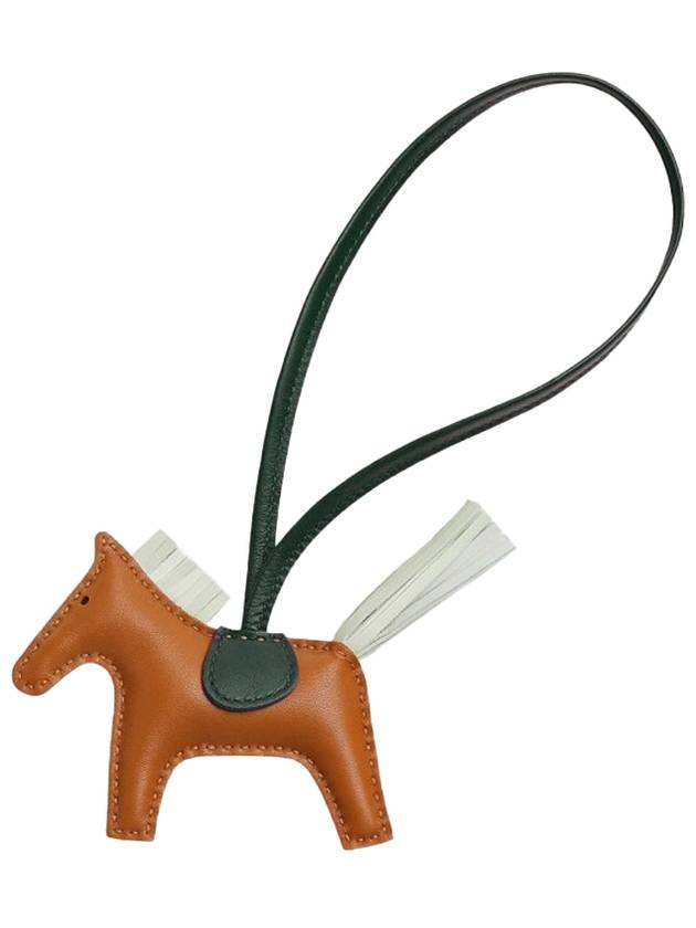 Rodeo PM Charm Key Holder Brown - HERMES - BALAAN.