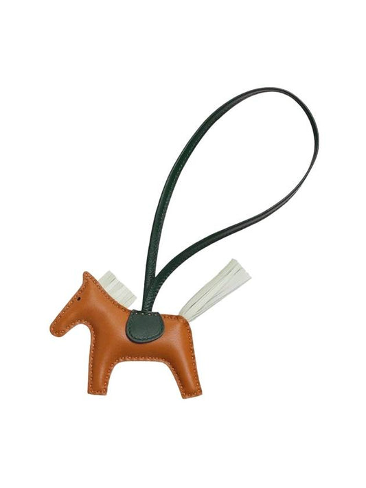 Rodeo PM Charm Key Holder Brown - HERMES - BALAAN.