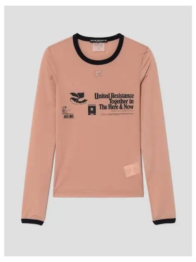 Women s Resistance Color 2nd Skin T shirt Beige Domestic Product GM0023083150325 - COURREGES - BALAAN 1