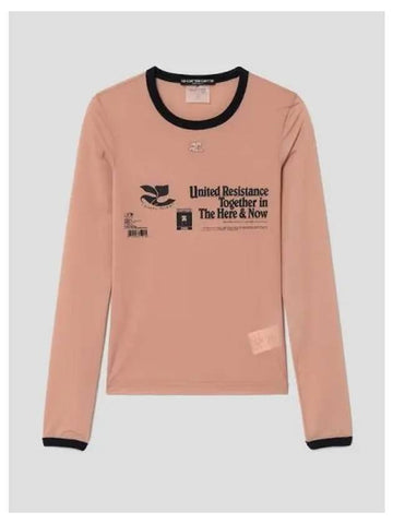 Women s Resistance Color 2nd Skin T shirt Beige Domestic Product GM0023083150325 - COURREGES - BALAAN 1