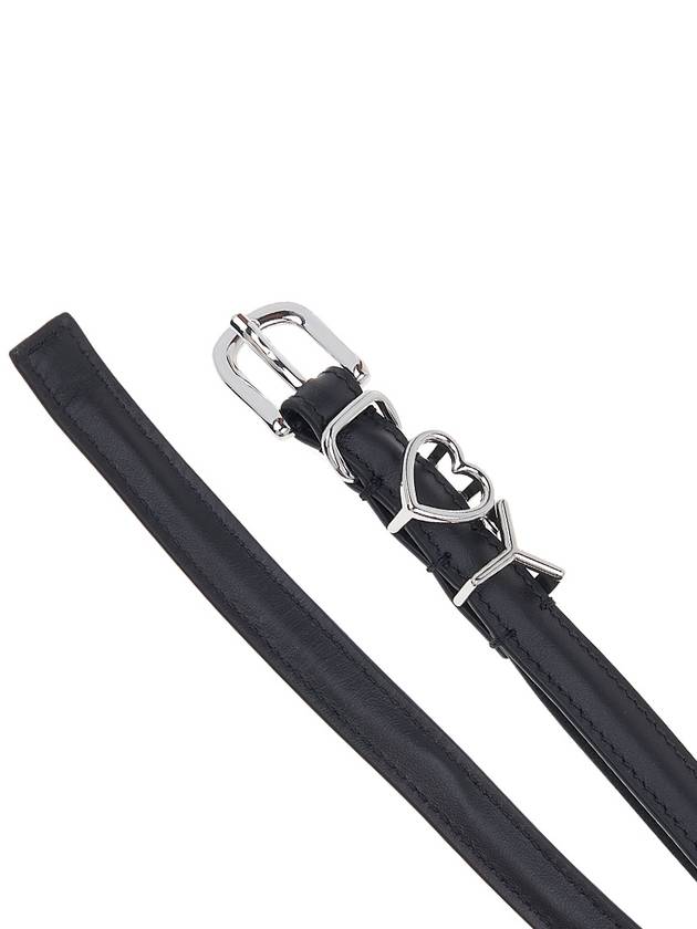 Y Project Y Love Buckle Leather Belt BELT30S24 BLACK SILVER - Y/PROJECT - BALAAN 10