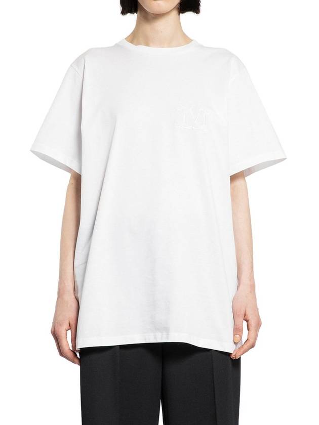 Mango Cotton Short Sleeve T-Shirt White - MAX MARA - BALAAN 2