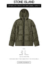 Men's Crinkle Reps Hooded Down Padding Dark Green - STONE ISLAND - BALAAN 3